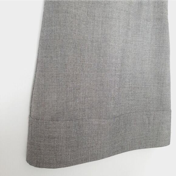 GAP Wool Blend A-Line Bib Collar Mini Dress Neutral Gray Sz 2 - Picture 7 of 13